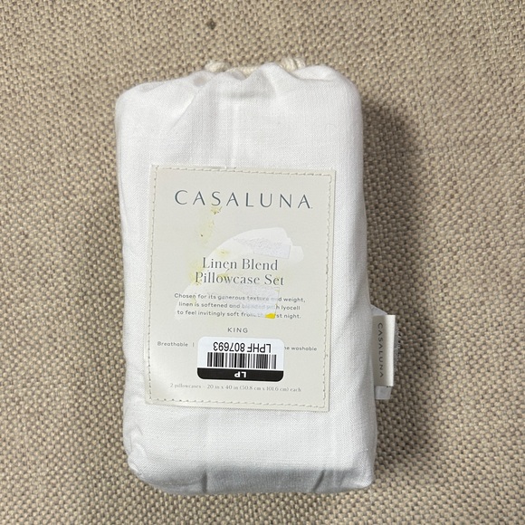 Casaluna Linen Blend Pillowcase Set - Picture 1 of 2